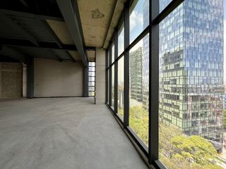 Renta Oficina de 250 m2 con balcón en Insurgentes sur, obra gris