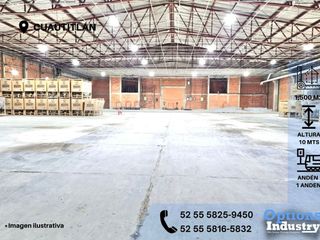 Immediate rent of warehouse in Cuautitlán to rent