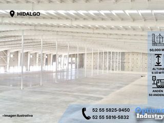 Rent warehouse in industrial park in Hidalgo