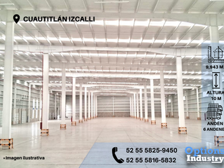 Industrial warehouse rental in Cuautitlán Izcalli