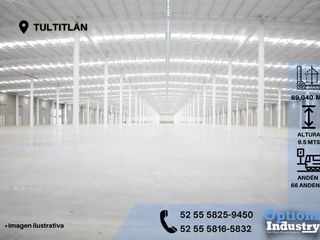 Availability of industrial warehouse in Tultitlán for rent
