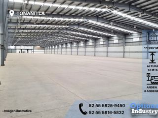 Rent of industrial warehouse in Tonanitla
