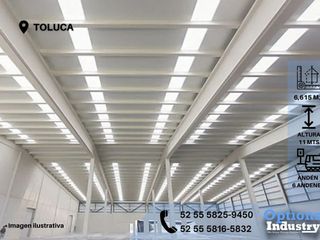 Oportunidad de renta de nave industrial en Toluca