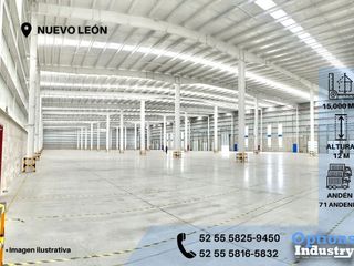 Rent in the Nuevo León area of industrial property