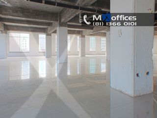 Oficina en renta piso semi acondicionado de 980m2 zona centro Monterrey