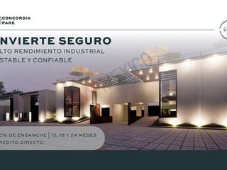 Terreno en preventa de 573.46 m² dentro del Parque Industrial Concordia Park a solo 900 metros dela Carr. 57 (SLP-Qro) Querétaro, Qro.