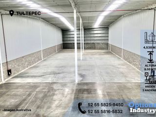 Opportunity to rent an industrial warehouse in Tultepec