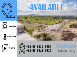 Industrial land available in Teoloyucan