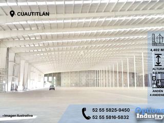 Incredible industrial warehouse in Cuautitlán to rent