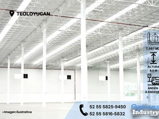 Teoloyucan, industrial zone to rent a warehouse