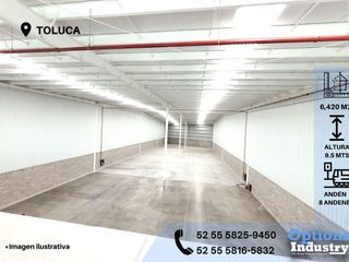 Rent now industrial warehouse in Toluca