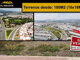 Venta de Terrenos en EL MIRADOR, de 180 m2 hasta 250 m2, de OPORTUNIDAD !!
