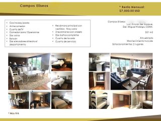 Departamento Amueblado en Campos Eliseos