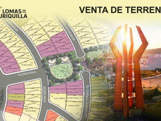 Venta de Terrenos en Lomas de Juriquilla, Desde 250 m2 hasta 370 m2