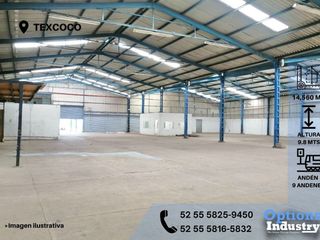 Immediate rent of industrial warehouse in Texcoco