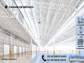 Amazing industrial warehouse in Mexico City for rent