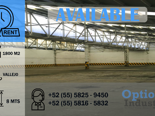Warehouse rental available in Azcapotzalco