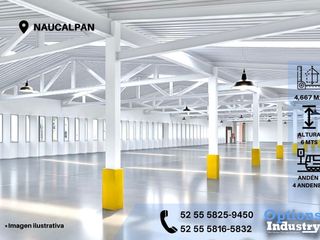 Rent industrial warehouse in Naucalpan