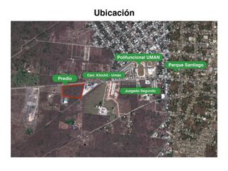 Terreno en venta ideal para constructores, ubicado en UMAN, a 5 min. de Mérida