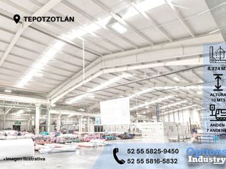 Rent now industrial warehouse in Tepotzotlán