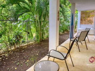 Departamento con jacuzzi y jardin, cuarto de TV venta Selvamar Playa del carmen