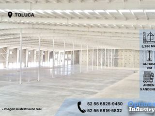 Alquila inmueble industrial, zona Toluca