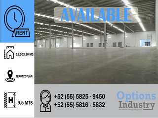 New industrial warehouse available in Tepotzotlán
