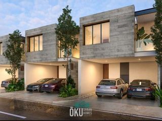 CASAS EN PREVENTA CON ALBERCA EN TEMOZÓN NORTE, ÓKU URBAN HOMES