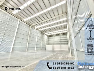 Rent industrial warehouse in Toluca