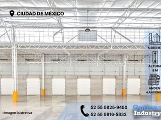 Industrial warehouse in Mexico City area for rent