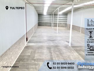 Rent of industrial warehouse in Tultepec