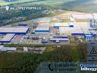 Terreno industrial en renta en Av. López Portillo