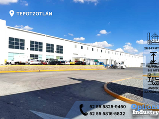 Warehouse available for rent in Tepotzotlán