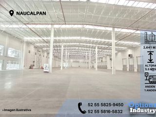 Industrial warehouse rental opportunity in Naucalpan