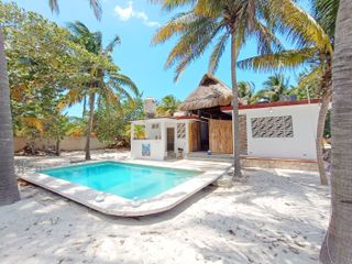 Casa amueblada en renta en la playa de Chuburna Puerto en Yucatán