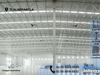 Opportunity to rent industrial warehouse in Tlalnepantla