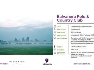 Terrenos Preemium Balvanera Golf & Polo Country Club
