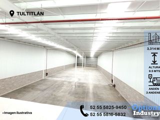 Nave industrial en zona industrial Tultitlán para alquilar