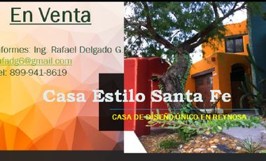 VENDO CASA MODERNA ESTILO SANTA FE , ALTA PLUSVALIA, EXELENTE CONSTRUCCION