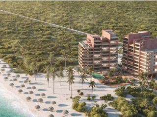 Departamentos en Venta frente al mar - Playas de  San Crisanto Yucatan