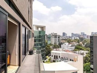 Renta departamento amueblado en Polanco con balcón