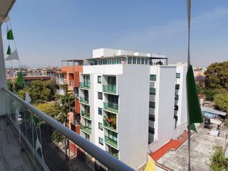 Departamento 73m2 de 2 recamaras con roof garden y balcon en Portales