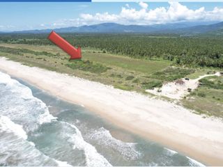3 hectáreas en venta a pie de playa a 35 min. de Puerto Escondido