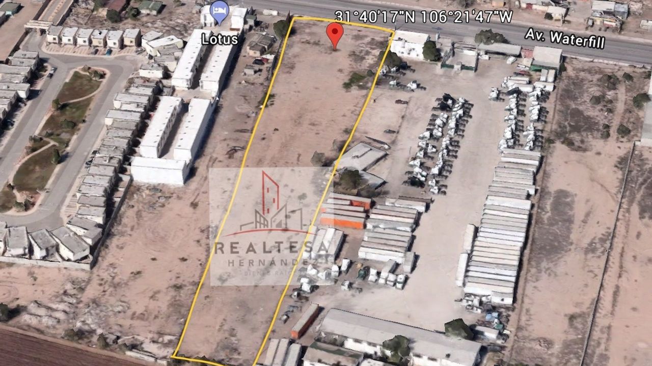 Terreno Comercial Venta Av. Waterfill 1,241,760 USD RMH