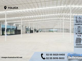 Large industrial warehouse for rent in Toluca