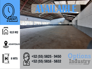 Industrial warehouse rental in Azcapotzalco