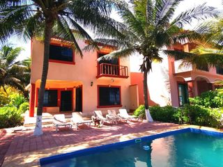 Casa Amueblada Frente al Mar en Puerto Morelos