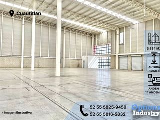 Cuautitlán area for rent of industrial warehouse