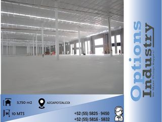 Rent now a new warehouse in Azcapotzalco