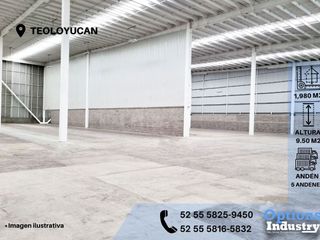 Rent industrial warehouse in Teoloyucan